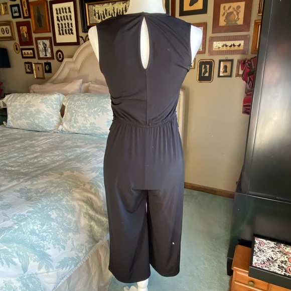 NWT Annalee + Hope Black Jersey Crop/Capri Jersey Jumpsuit - Picture 4 of 14